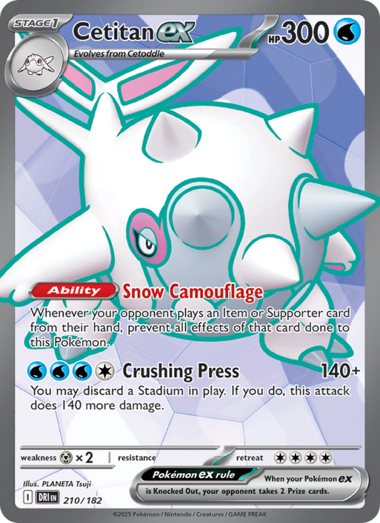 Cetitan ex (210/182) Reverse Holo card image