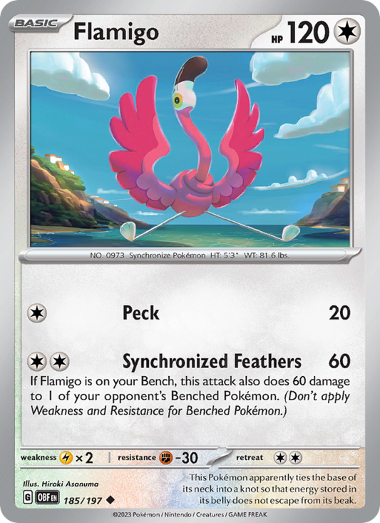 Flamigo (185/197) Reverse Holo card image