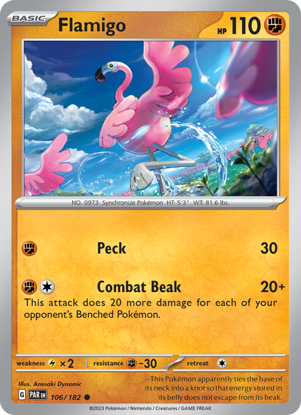Flamigo (106/182) Reverse Holo card image