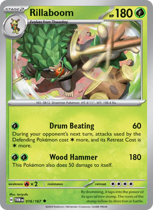 Rillaboom (016/167) Reverse Holo card image