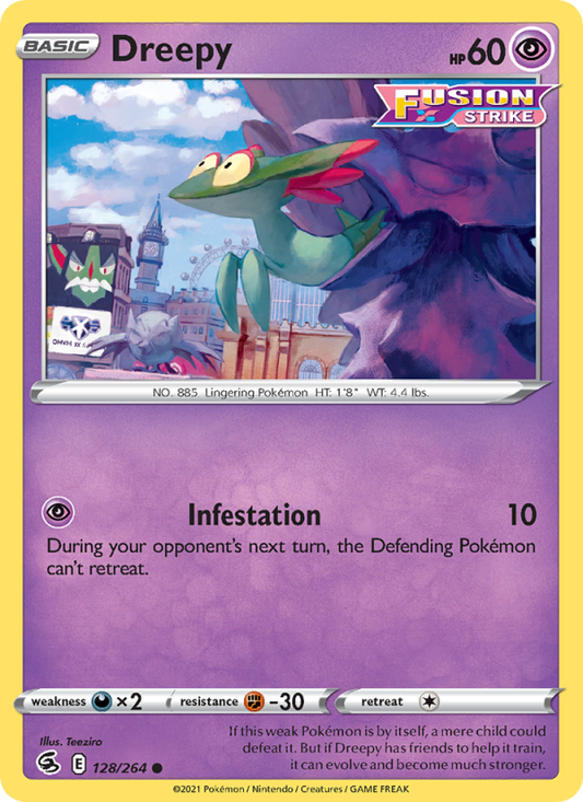 Dreepy (128/264) Reverse Holo card image