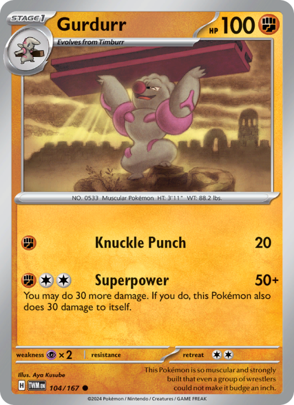 Gurdurr (104/167) Reverse Holo card image