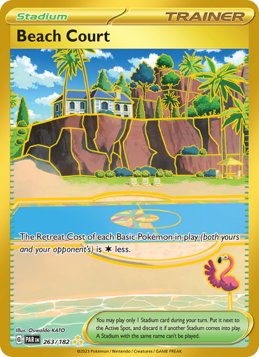 Beach Court (263/182) Holographic card image