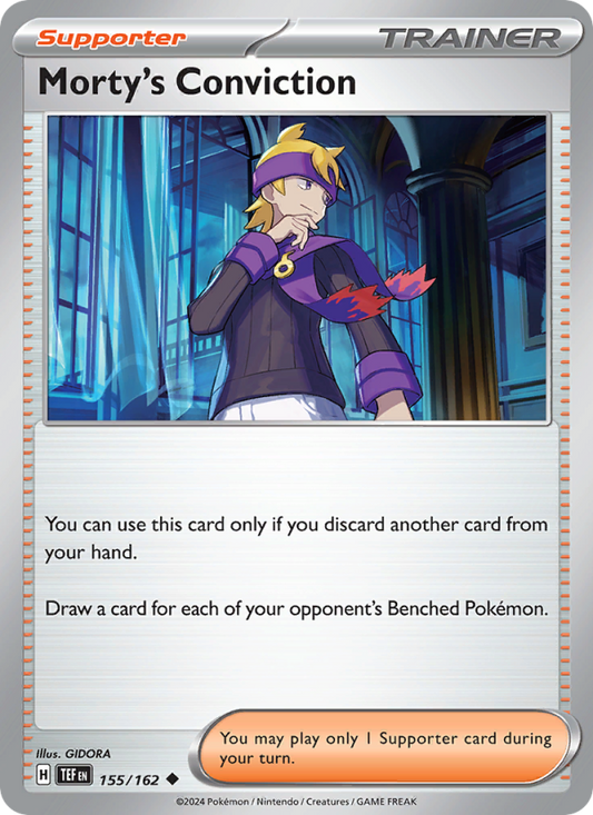 Morty's Conviction (155/162) Reverse Holo card image