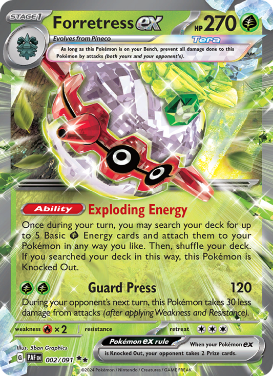 Forretress ex (002/91) Holographic card image