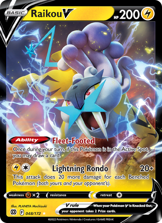 Raikou V (048/172) Holographic card image