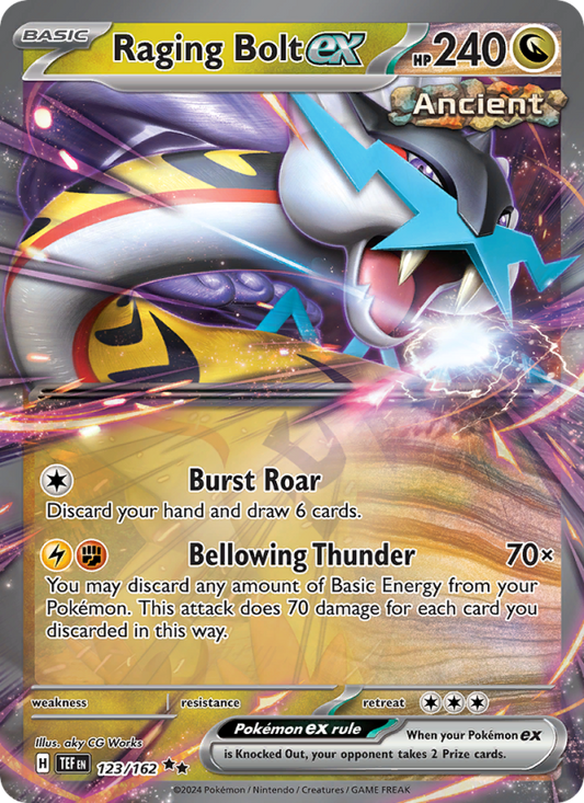 Raging Bolt ex (123/162) Holographic card image