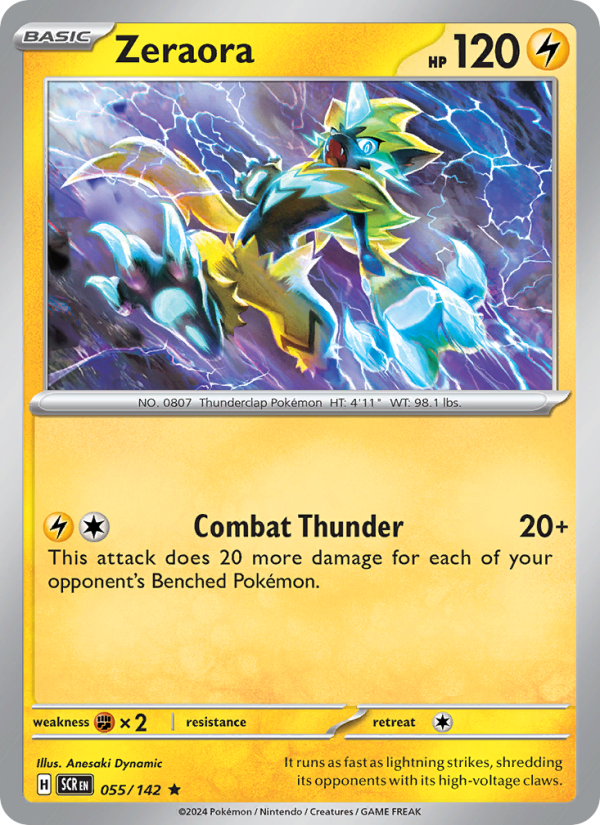 Zeraora (055/142) Reverse Holo card image