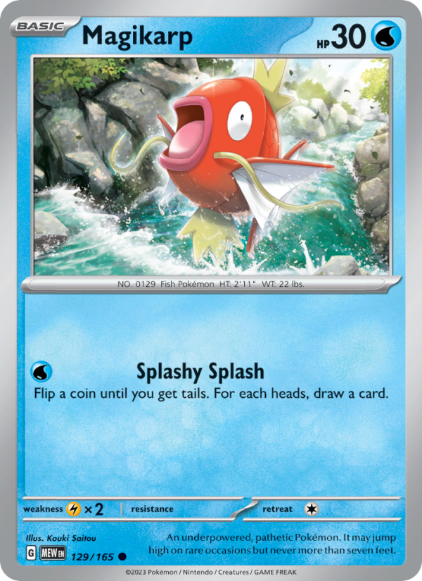 Magikarp (129/165) Reverse Holo card image