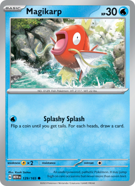 Magikarp (129/165) Reverse Holo card image