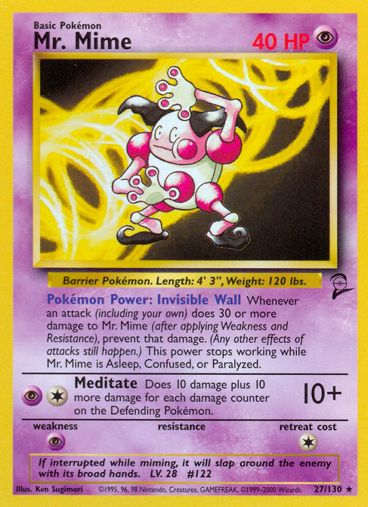 Mr. Mime (027/130) Reverse Holo card image