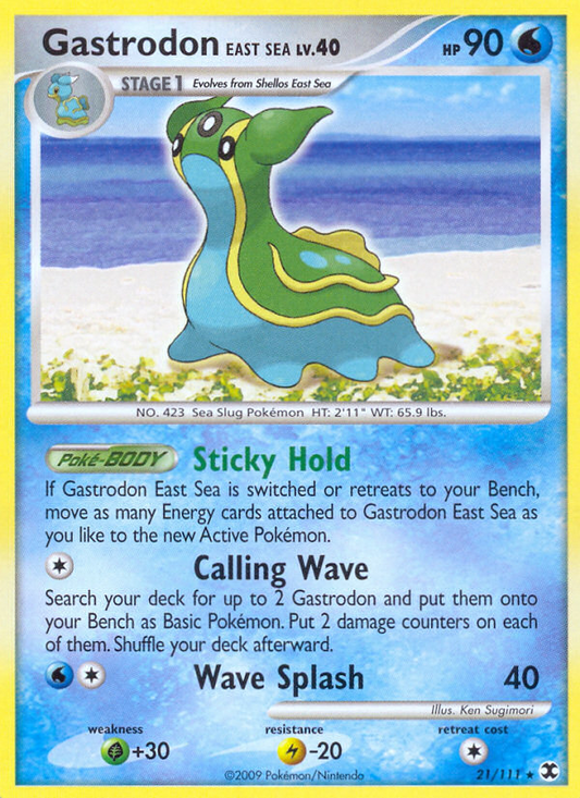 Gastrodon East Sea (021/111) Reverse Holo card image