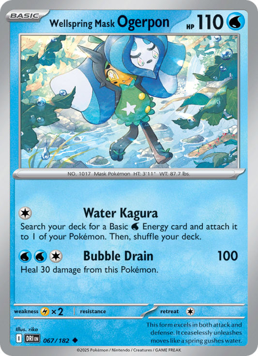 Wellspring Mask Ogerpon (067/182) Reverse Holo card image