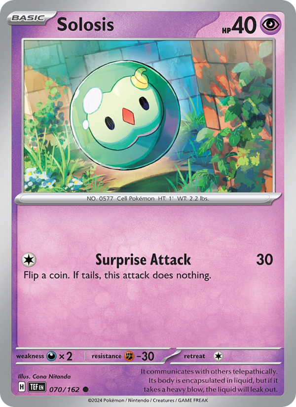 Solosis (070/162) Reverse Holo card image