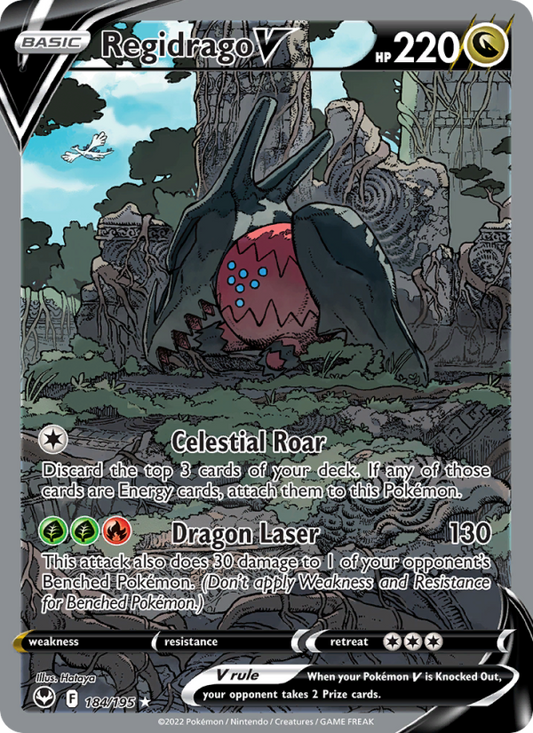 Regidrago V (184/195) Holographic card image