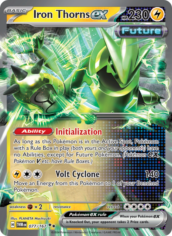 Iron Thorns ex (077/167) Holographic card image