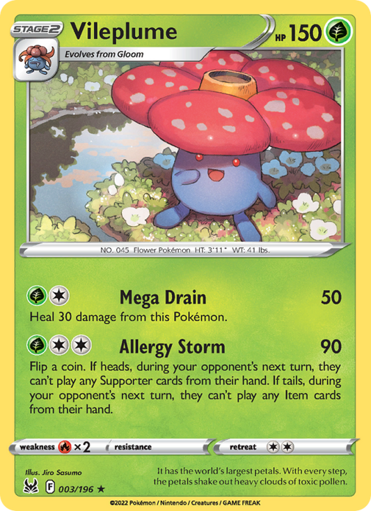 Vileplume (003/196) Reverse Holo card image