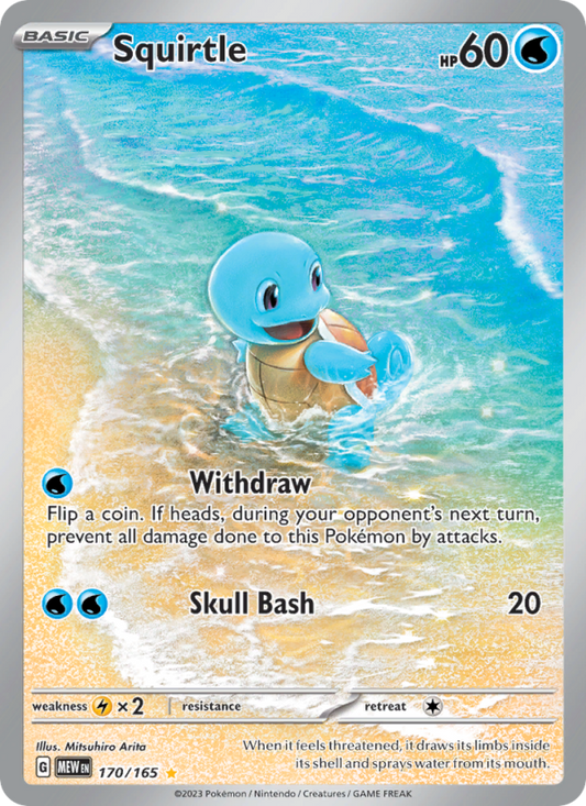 Squirtle (170/165) Holographic card image