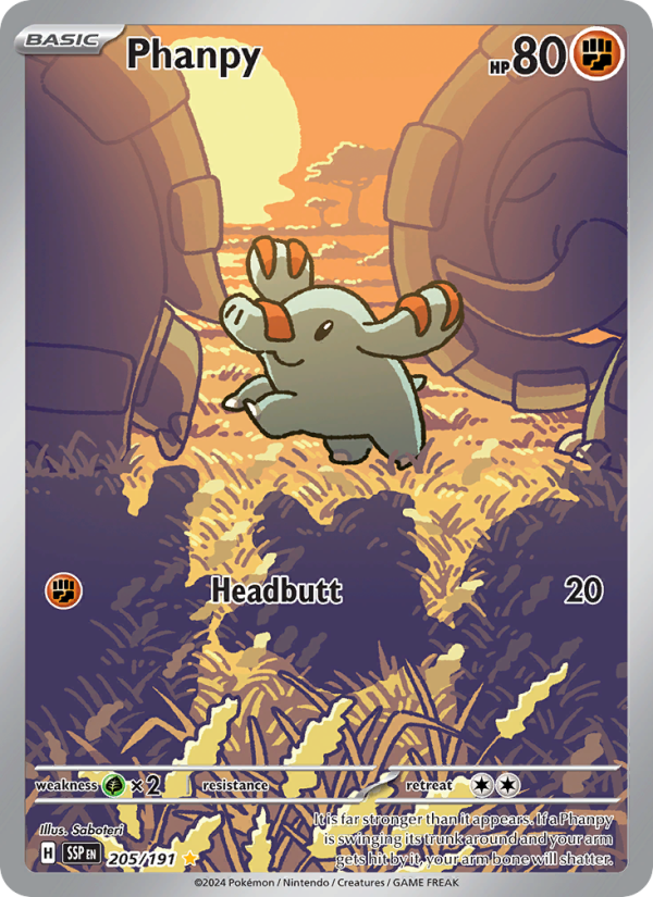 Phanpy (205/191) Holographic card image
