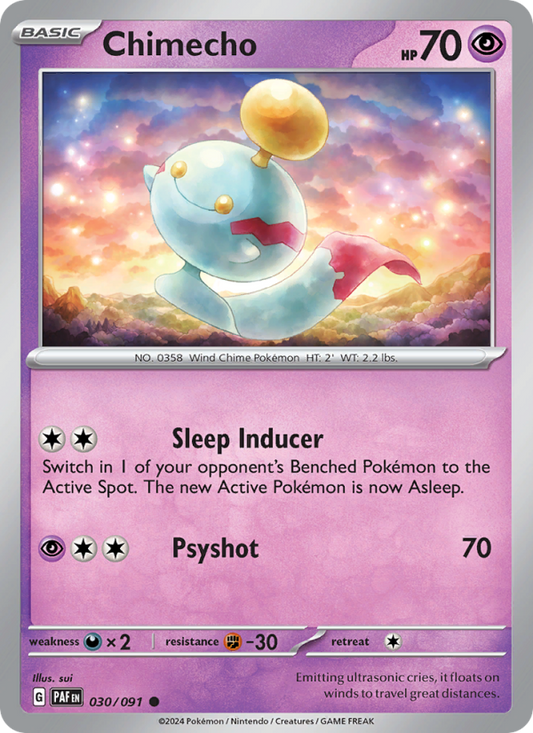 Chimecho (030/91) Reverse Holo card image