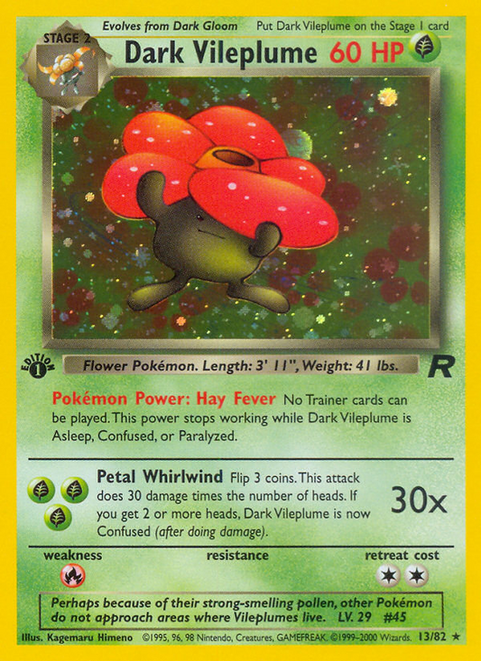 Dark Vileplume (013/82) Reverse Holo card image