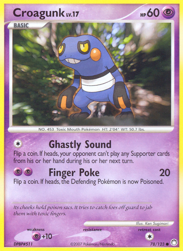 Croagunk (078/122) Reverse Holo card image