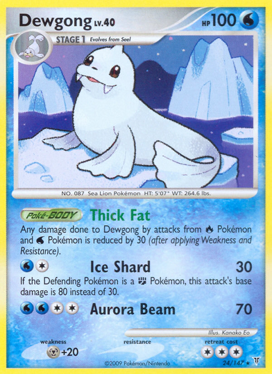 Dewgong (024/147) Reverse Holo card image