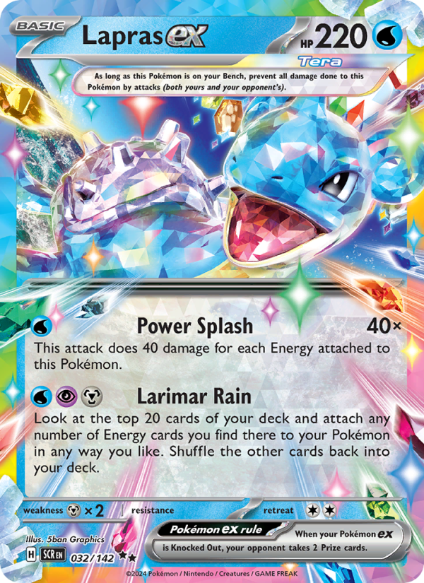 Lapras ex (032/142) Holographic card image