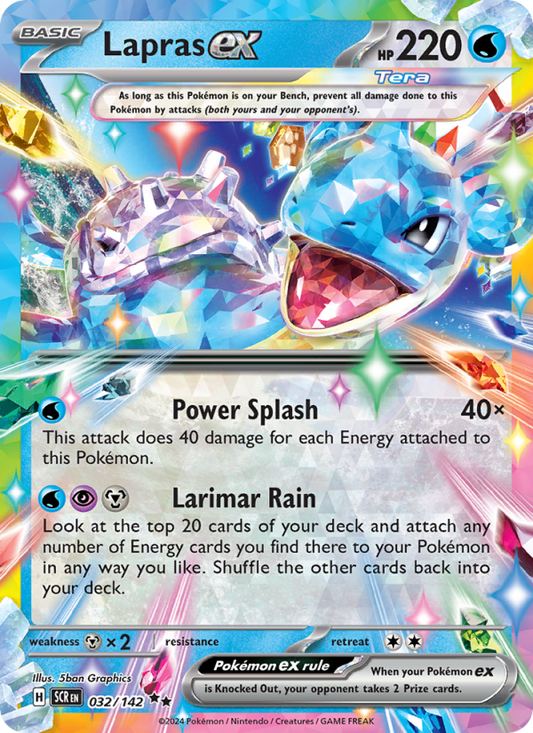 Lapras ex (032/142) Holographic card image