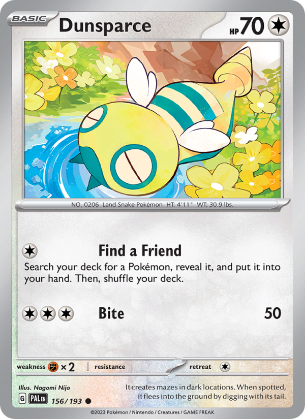 Dunsparce (156/193) Reverse Holo card image