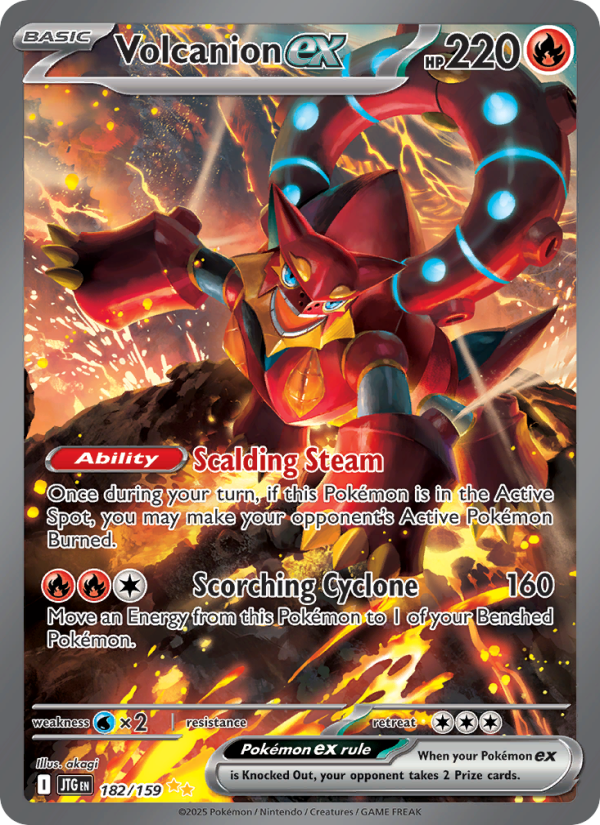 Volcanion ex (182/159) Reverse Holo card image