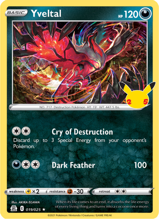 Yveltal (019/25) Holographic card image