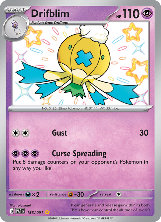 Drifblim (156/91) Holographic card image