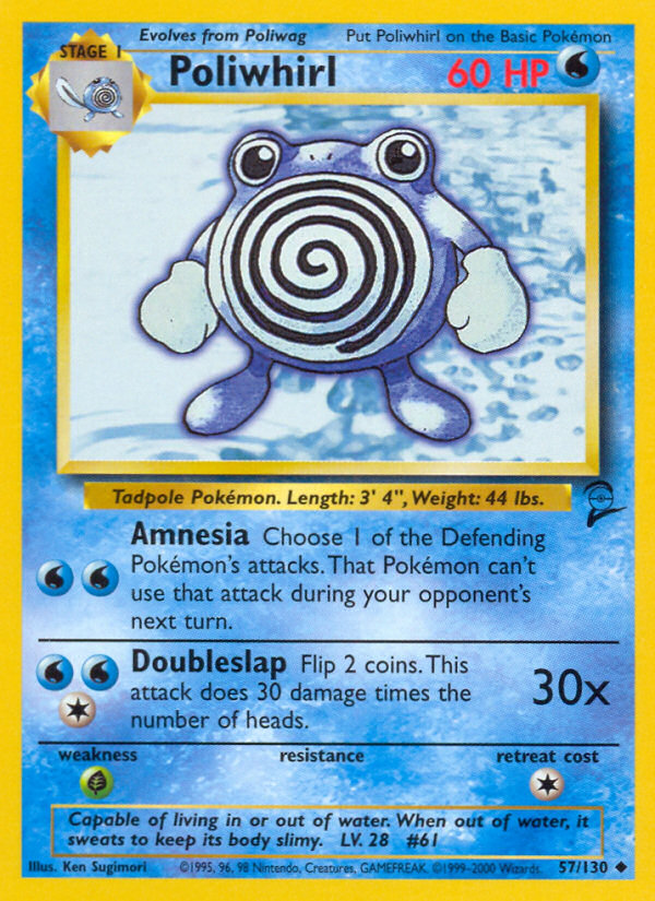 Poliwhirl (057/130) Reverse Holo card image