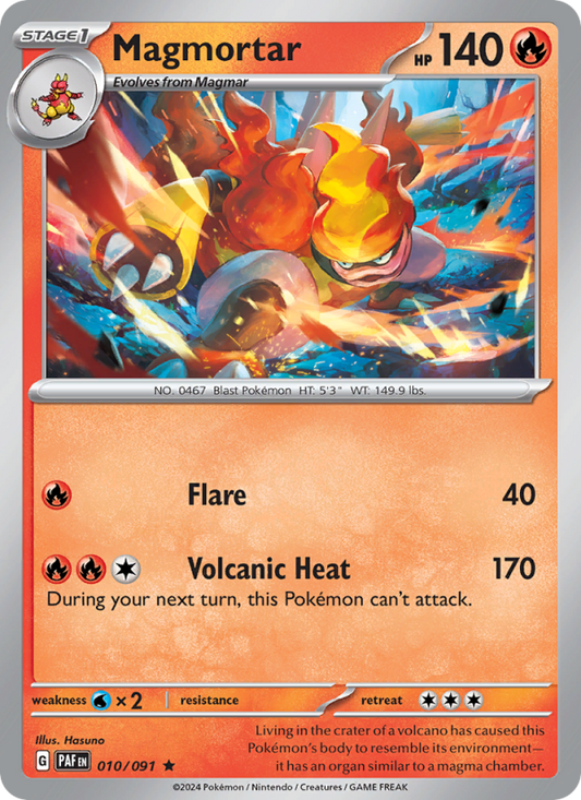 Magmortar (010/91) Reverse Holo card image