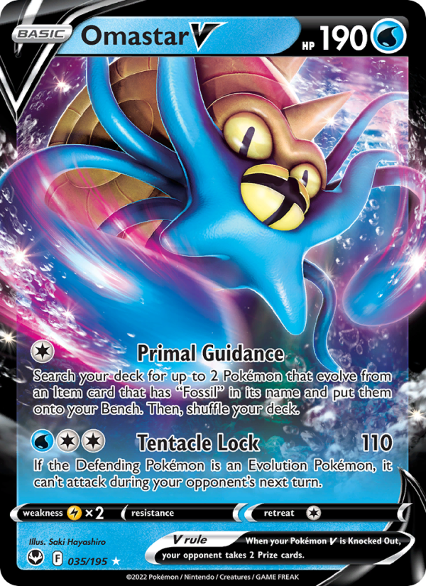 Omastar V (035/195) Holographic card image