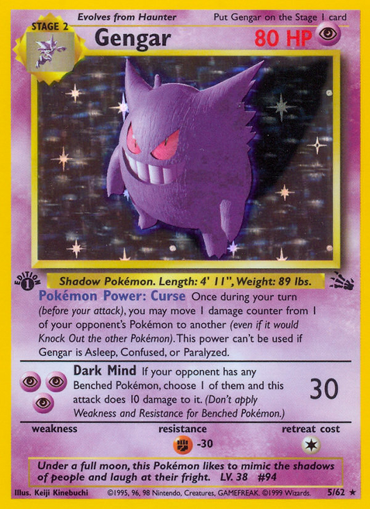 Gengar (005/62) Reverse Holo card image