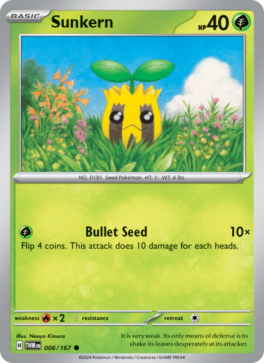 Sunkern (006/167) Reverse Holo card image
