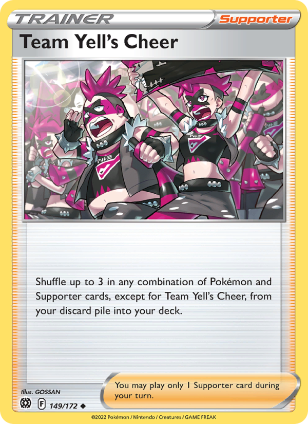Team Yell's Cheer (149/172) Reverse Holo card image