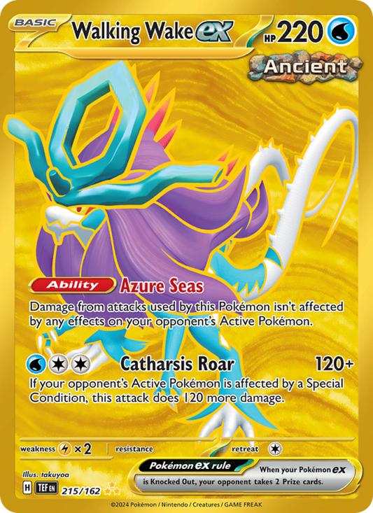 Walking Wake ex (215/162) Holographic card image