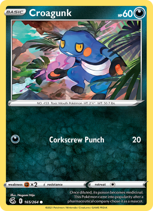 Croagunk (165/264) Reverse Holo card image