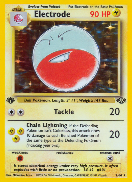 Electrode (002/64) Reverse Holo card image