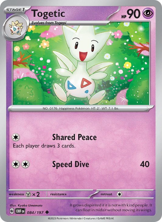 Togetic (084/197) Reverse Holo card image