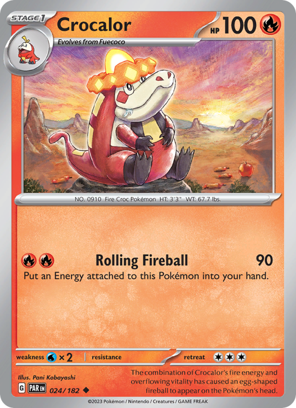 Crocalor (024/182) Reverse Holo card image