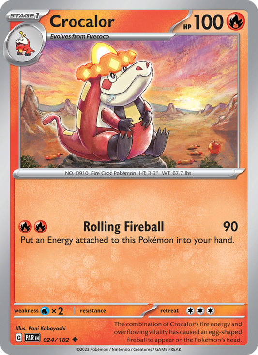 Crocalor (024/182) Reverse Holo card image