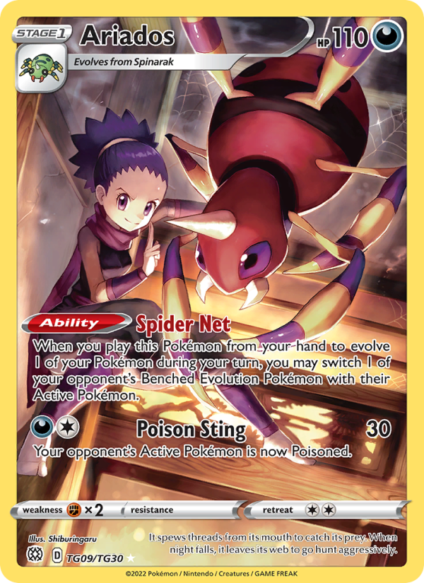 Ariados (TG09/172) Holographic card image