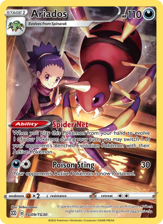 Ariados (TG09/172) Holographic card image