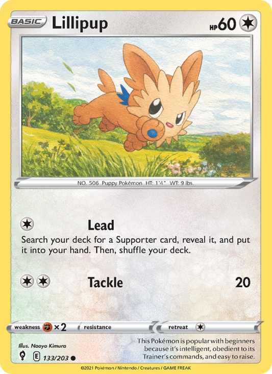 Lillipup (133/203) Reverse Holo card image
