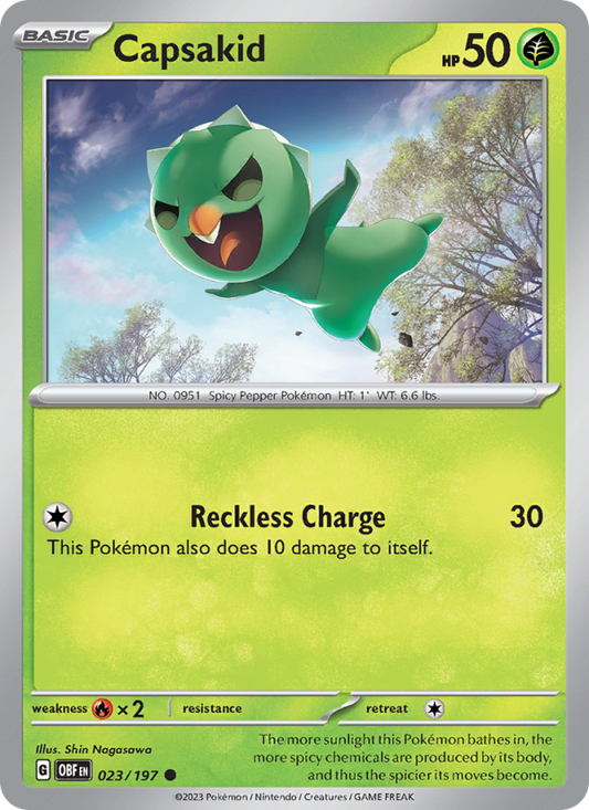 Capsakid (023/197) Reverse Holo card image