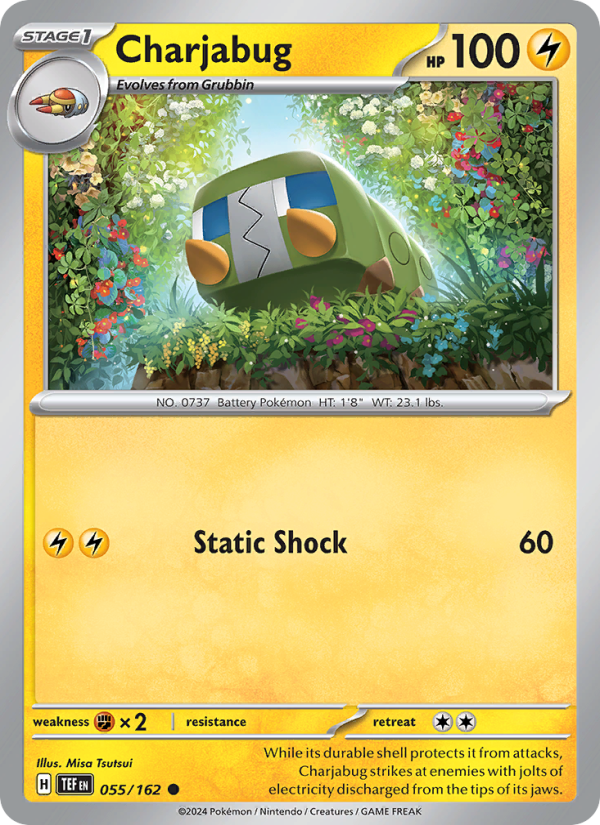 Charjabug (055/162) Reverse Holo card image